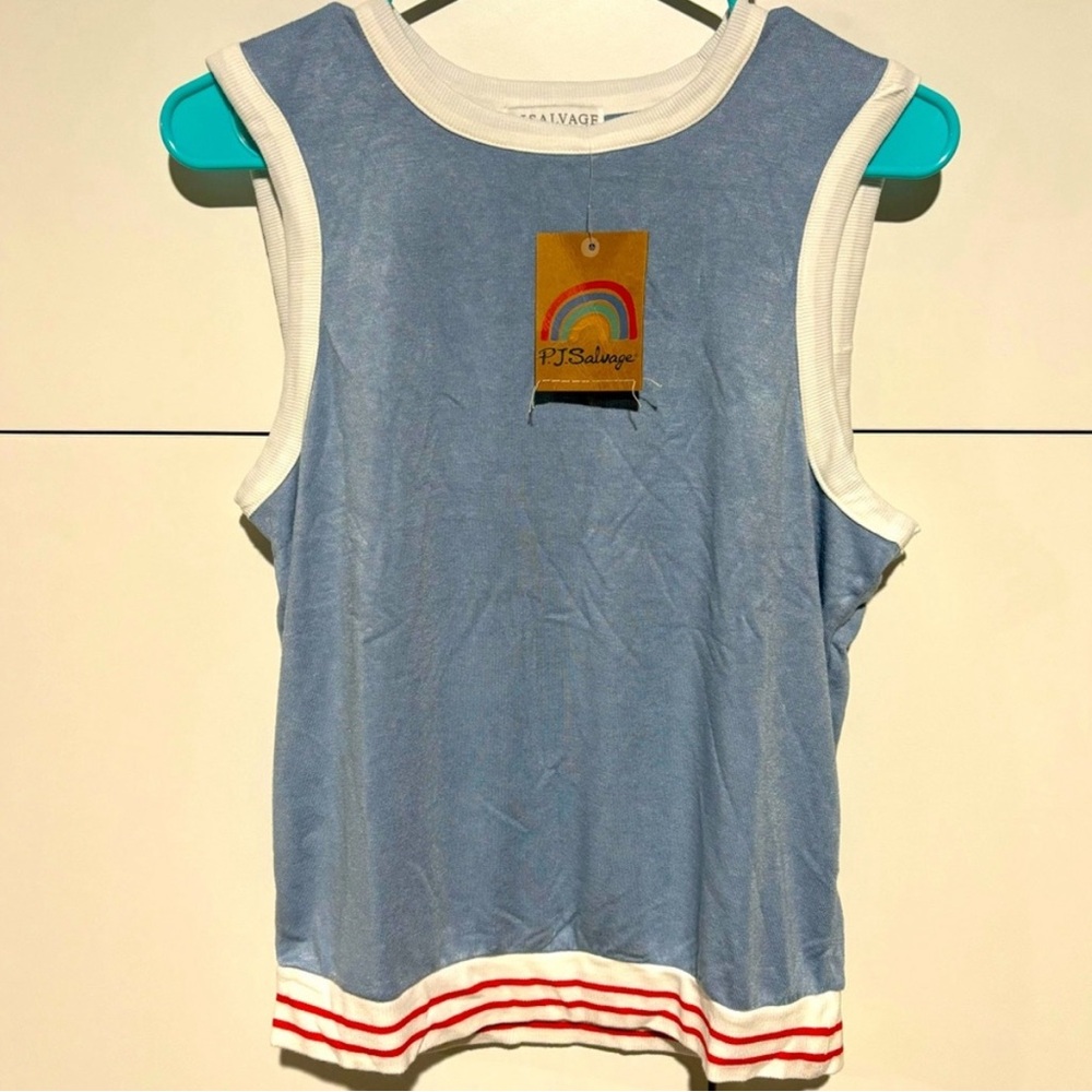 PJ Salvage Blue Women’s Tank Top - Medium